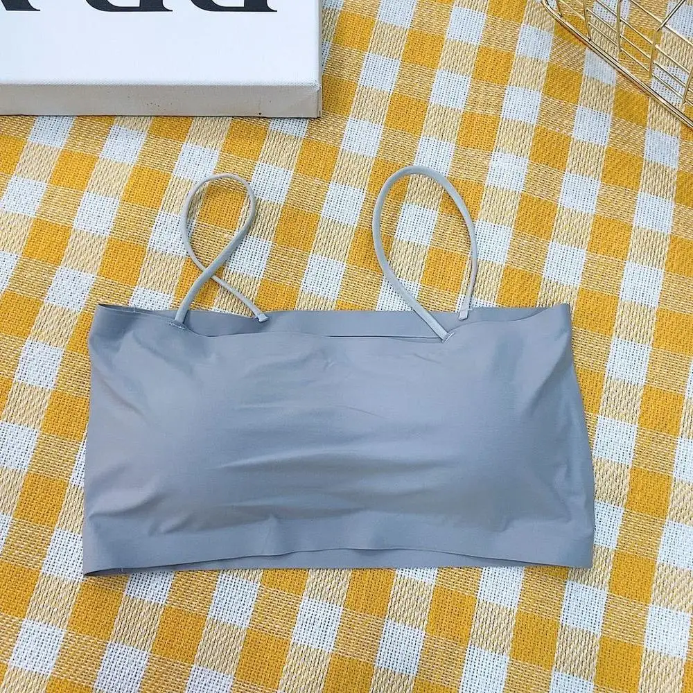 Women Padded Push Up Bras Summer Sexy Lingeries Tube Tops Cotton Sport Bras Underwear