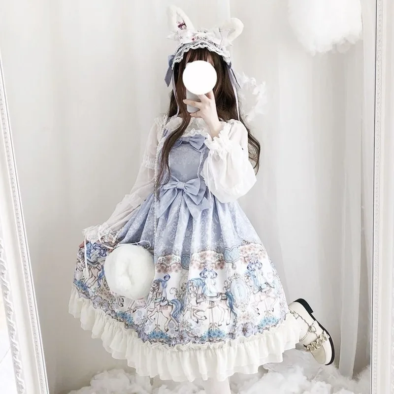 

Lixm платье лолиты 2021 японское милое Лолита стильное милое платье Yummy Kawaii Чайная Вечеринка день рождения комбинация Косплей костюмы JSK