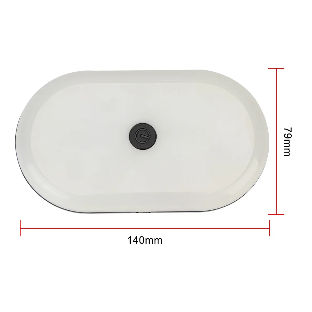 

LED Car Interior Reading Light Car Backseat Ceiling Roof Light Kits 1Pcs Square Touch Light Magnetic LED Night