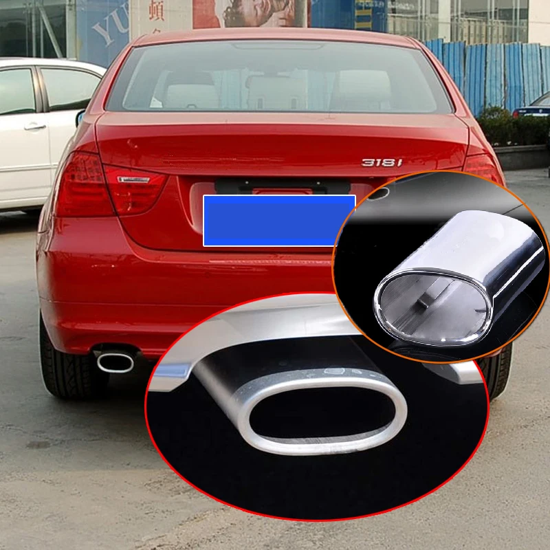 Автомобильный глушитель выхлопной трубы наконечник из нержавеющей стали для Bmw 3