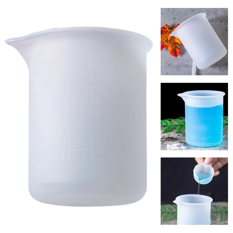 

150ML Silicone Measuring Cups Handmade DIY Crystal Epoxy Jewelry Making Tools