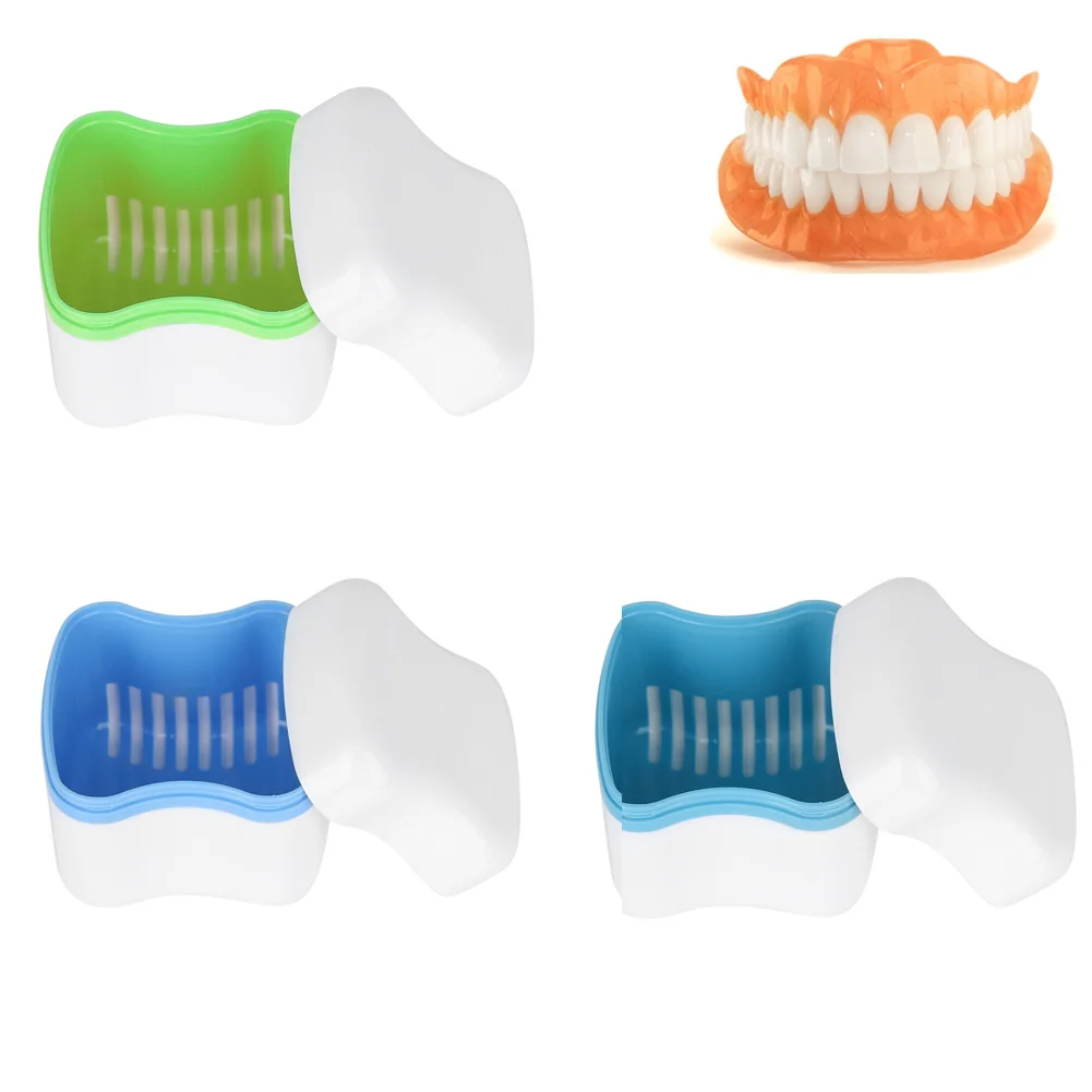 Протез для ванной Box Организатор зубных Ложные коробка хранения зубов с фильтром