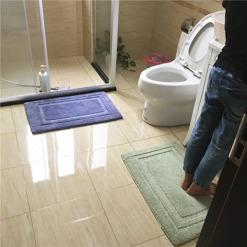 Современный простой утолщенный ковер для ванной комнаты кухни и ног домашний