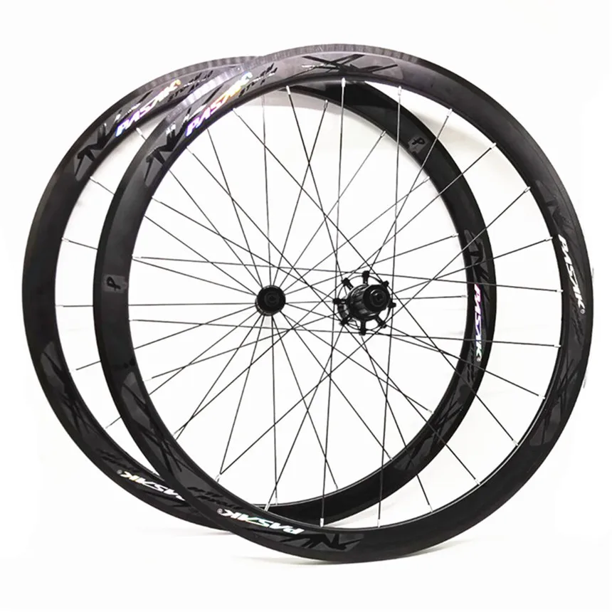 Kaufen PASAK Rennrad Laufradsatz Aluminium Legierung Versiegelt Lager 40mm V Bremse 700C Fahrrad Felge Räder Runde Speichen