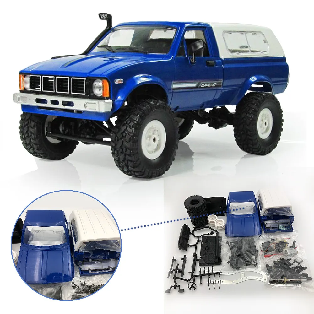 WPL C 24 RC автомобиль 1:16 4WD 2 4G Радиоуправляемый военный гусеничный внедорожный 2CH RTR