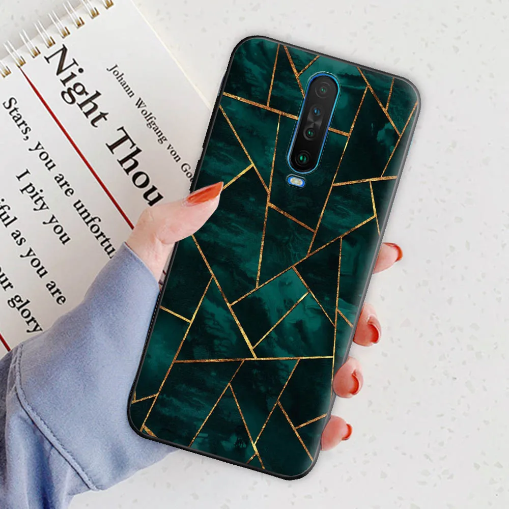 For Xiaomi Poco X2 Case Cover for Xiaomi Poco X2 Silicone Black Soft Phone Case For Xiaomi Poco X2 6.67 inch Pop TPU Back Bumper