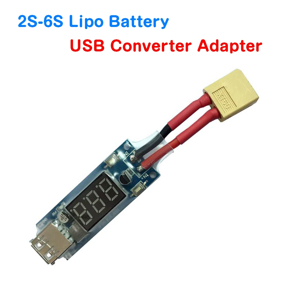 2S 6S Lipo аккумулятор с разъемом для USB 5 в 2 а зарядное устройство конвертер адаптер