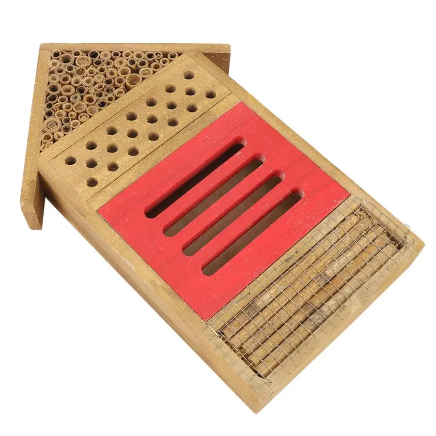 Коробка для вязки пчелиного домика деревянный домик пчелы жуков гостиничный