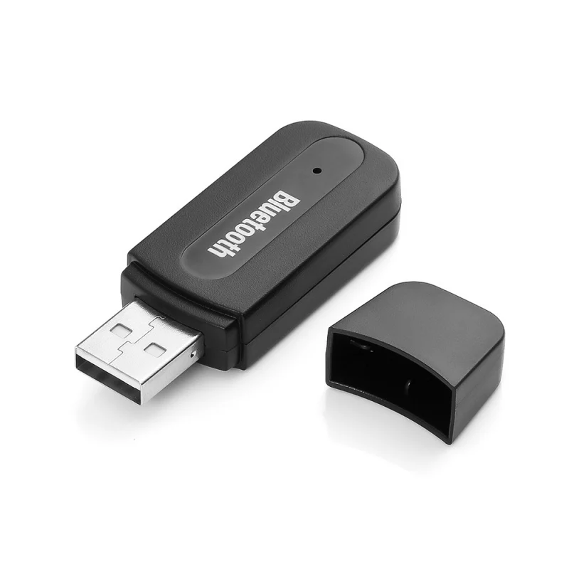 Черный Bluetooth 2,1 приемник беспроводной 3,5 мм разъем мини стерео аудио передатчик музыкальный приемник автомобильный AUX динамик громкой связи адаптер для телевизора - Цвет: Черный