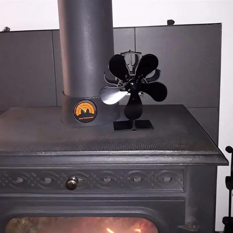 Магнитная плита дымовых трубный термометр Домашний Вентилятор для камина