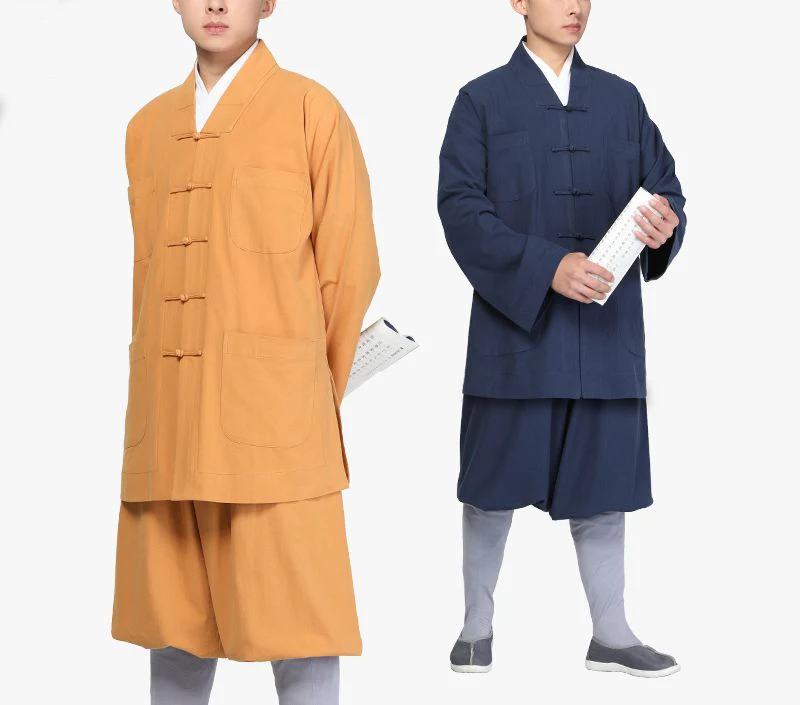 Унисекс 100% хлопок высокое качество раньше модная одежда с монхами shaolin униформа
