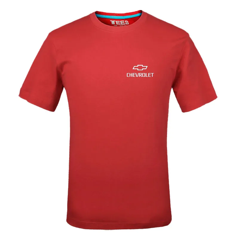 

2021 Chevrolet Logo T Shirt Letter Printed Fashionable Round Neck T-shirts Short Sleeve T-shirt