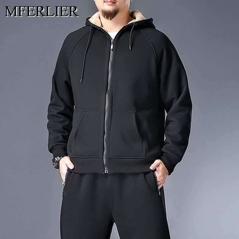 

Autumn winter Plus size men hoodies 5XL 6XL 7XL streetwear warm hoodie men
