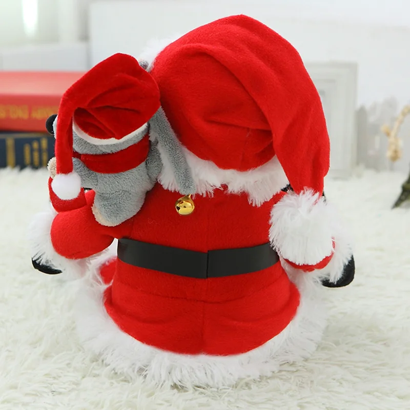 Говорящий Поющий Санта Клаус плюшевые игрушки электронные чучела животных для