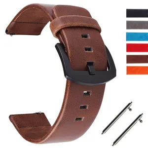 Ремешки для наручных часов из натуральной кожи, 18202224 мм