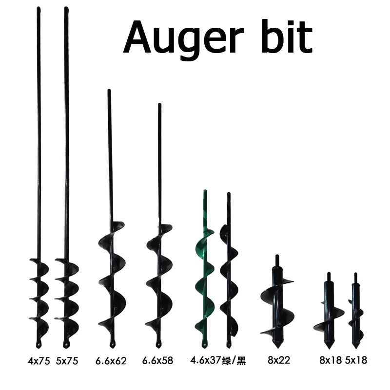 

BIESUO Floor tile suit garden Hole Drill Bit Small Earth Planter Post Hole Digge Fence Post Hole Digger spiral rod twist spiral