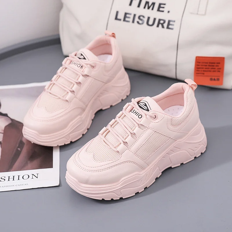 

Running Shoes Dad 2021 summer new Korean version small white sports female student leisure breathable running shoes