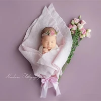 dvotinst newborn photography props baby wool flora wraps blanket basket filler stuffer fotografia accessories studio photo props
