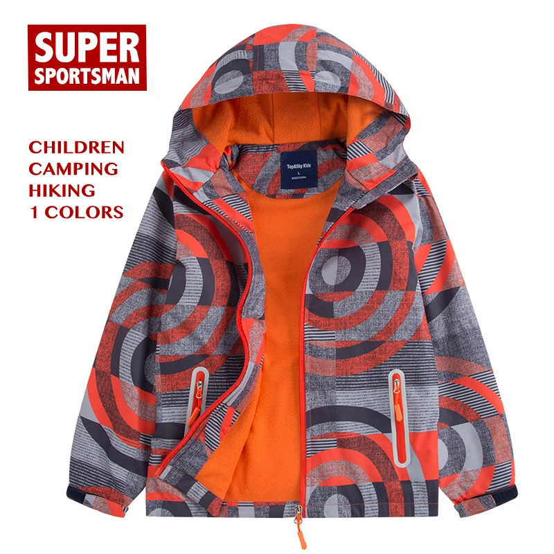 

Children Hooded Fleece Softshell Toddler Boy Outdoor Waterproof Jackets Kids Windbreaker Girl Hiking Winter Coat Camping Clothes