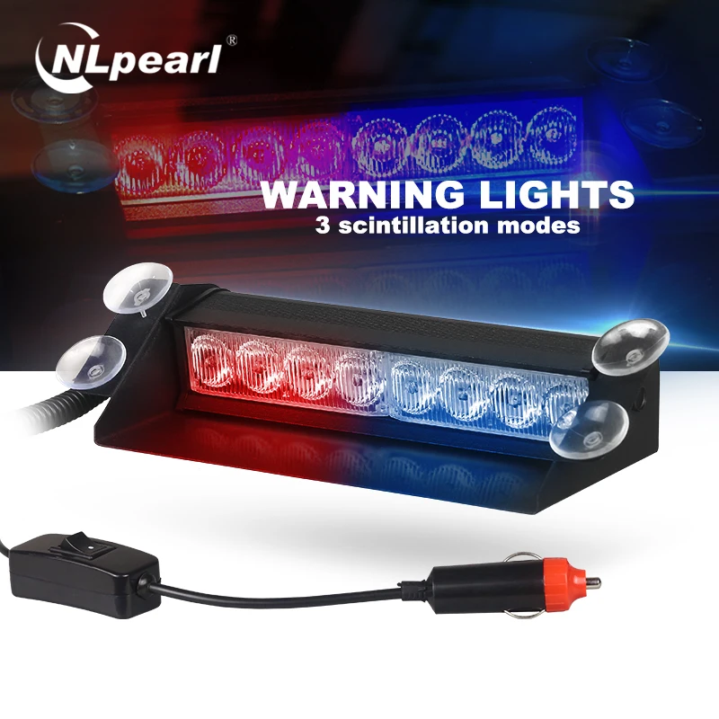 Nlpearl 1x Автомобильный светильник сборки светодиодный мерцающий аварийного