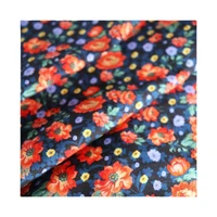 width 57 high end fashion floral printed cotton fabric by the half yard for dress shirt cheongsam material