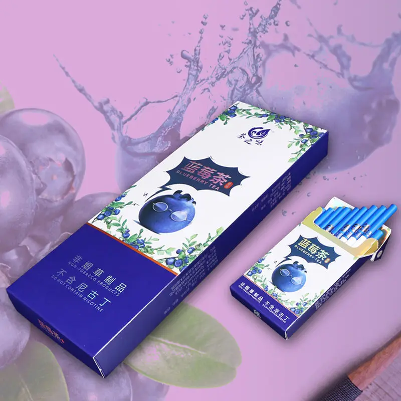 

Authentic Tea Smoke Try to Smoke Fruit Flavor Mint Blueberry Tea Boys and Girls Fragrance