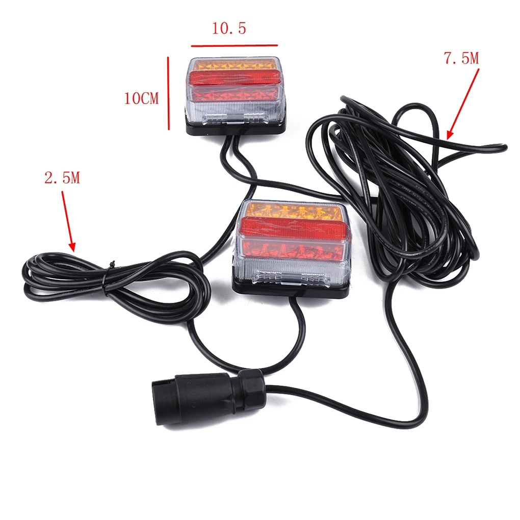 

1 Pair 12V Trailer Truck Caravan LED Taillight Tail Light Turn Signal Indicator Brake Stop Lamp Light Rear Reverse