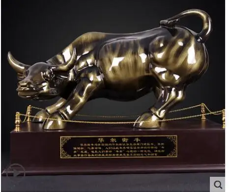 

cow fortune Taurus Display OX fortune such Wall Street Cattle copper plated crafts display large zodiac ox fortune opening gift