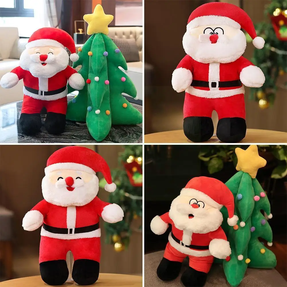 

25cm Santa Claus Doll Cute Christmas Gift Plush Toy Decorations Kids Christmas Doll Muppet Doll Toys Gift 2022 Creative O4T0