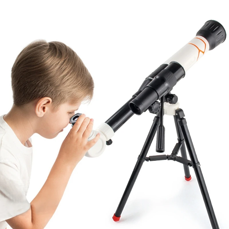 

Portable Children Astronomical Telescope Tabletop Educational Refractor for Kids Sky Star Gazing Birds Watching