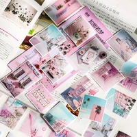 journamm 50pcs ins style kawaii stickers aesthetic decoration stationery stickers junk journal scrapbooking label stickers