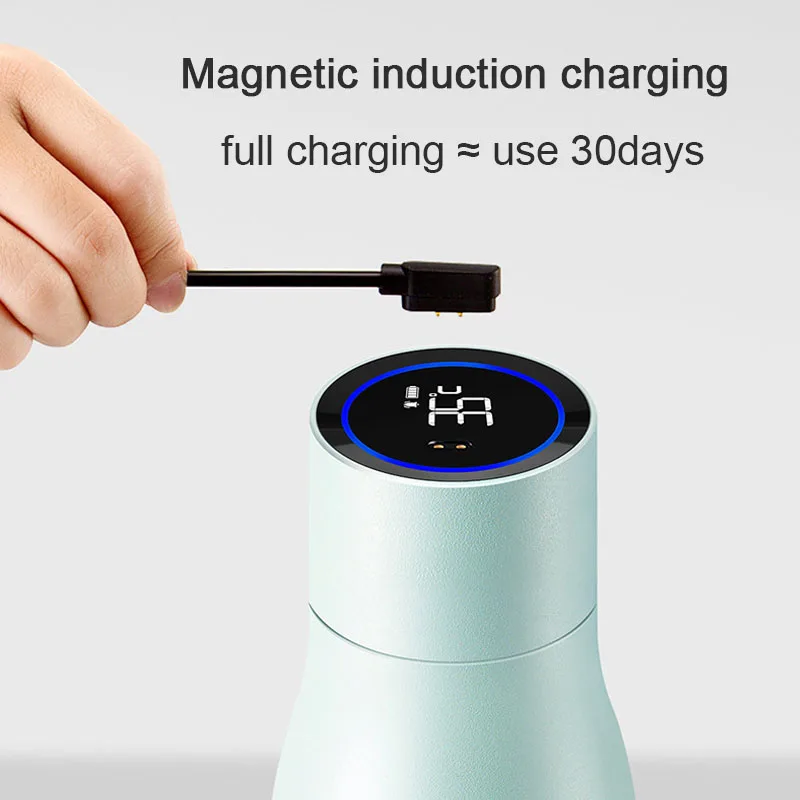 

400ml Stainless Steel Thermos Bottle USB Rechargeable Temperature Display Vacuum Flask Coffee Mug Thermos Water Bottle High-tech