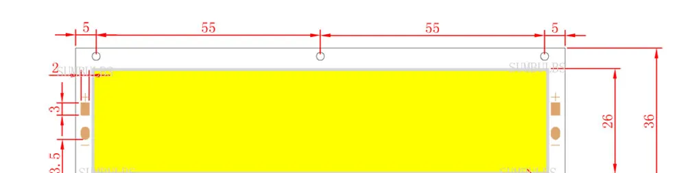 15 Вт cob led панель с лампочками 120*36 мм источник света с регулируемой яркостью красный Буле Теплый Природа холодный белый цвет с радиочастотным пультом дистанционного управления