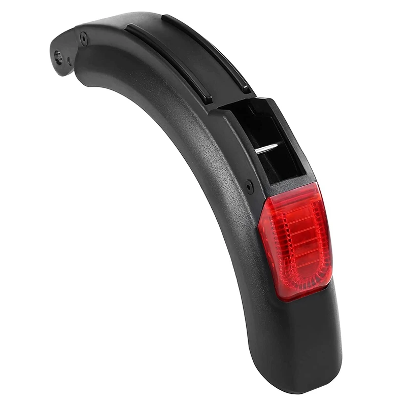 

Electric Scooter Rear Fender with Warning Light Mudguard Lamp LED Brake Tail Light for Kugoo