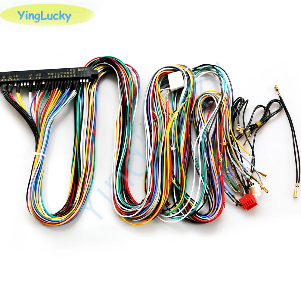 Jamma 28 pin Arcade cable length wire harness Joystick button connector for pandora box board arcade game accessories | Спорт и