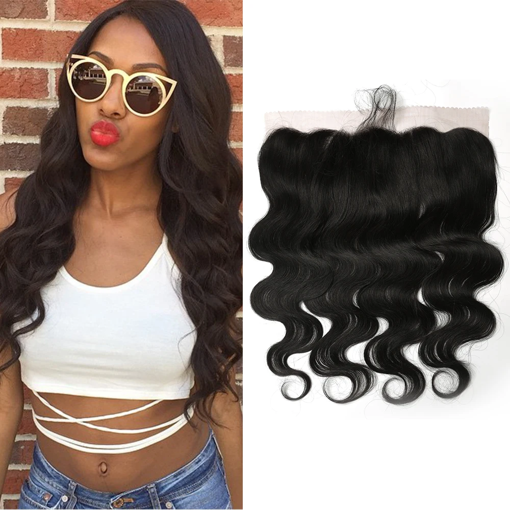 Wonder Beauty бразильские волнистые волосы Remy завязанные вручную 13x4 кружевные