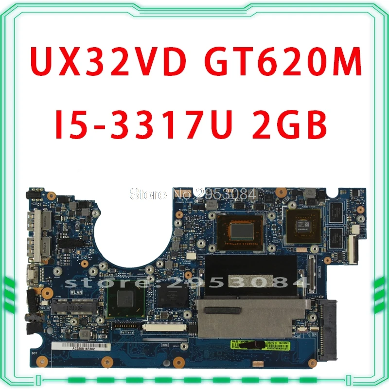 Материнская плата для ноутбука For Asus UX32VD SSD Core I5 3317 CPU GT620M 2 ГБ с 60 NP0MB1N00 A11