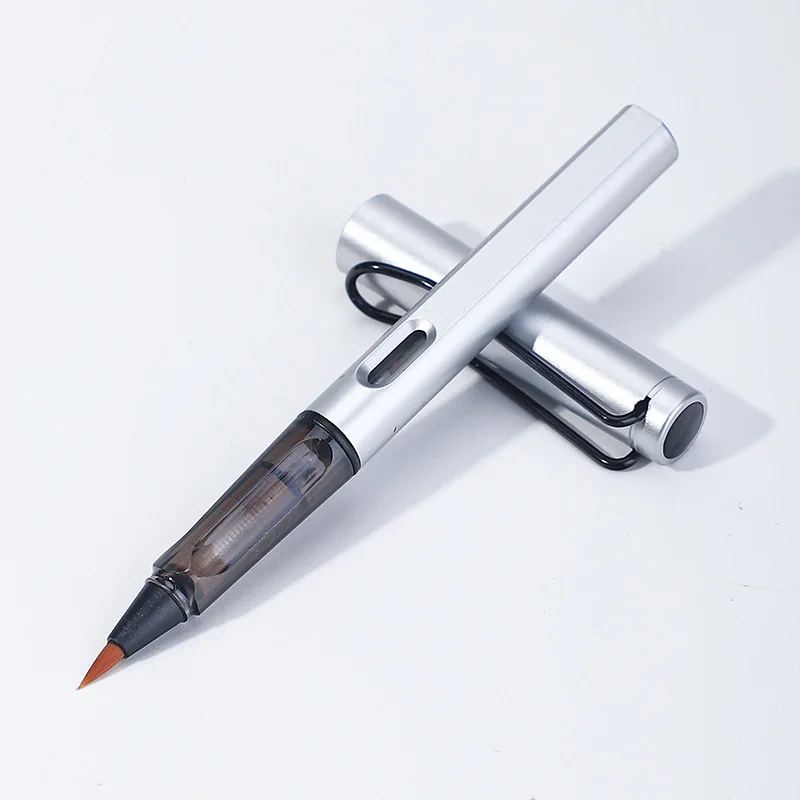 Ручка перьевая мягкая с кисточкой стильная гладкая кисточка для письма школьные