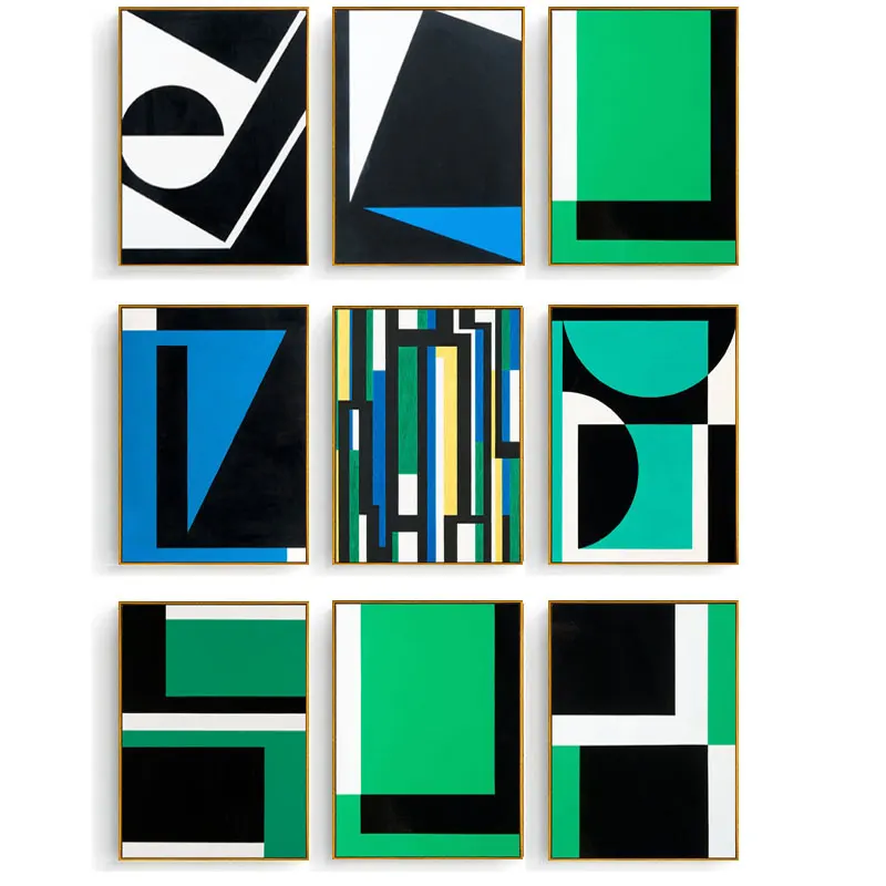 Абстрактный ретро постер домашний декор картина скандинавский Картина на холсте