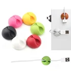 Круглый держатель кабеля, протектор, устройство управления, органайзер, штекер отделка рабочего стола, силиконовые зажимы для удержания провода, устройство для намотки шнура питания