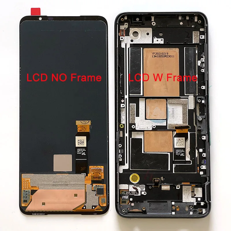 6 78original for asus rog phone 5 rog 5 pro lcd display screentouch panel digitizer frame for rog 5s pro 5 ultimate zs673ks free global shipping