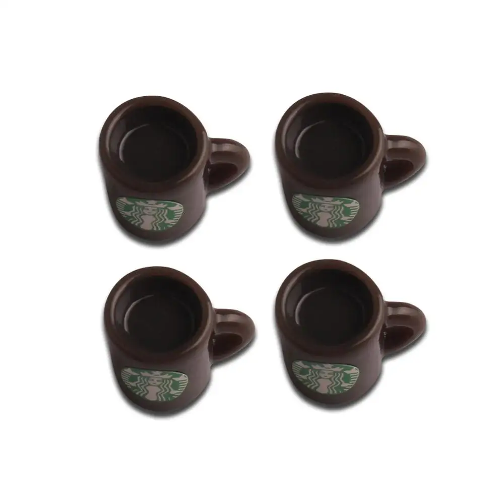 Coffee 20 шт. Смола бутылка для кофе чашки украшения ремесла Flatback кабошон украшения для скрапбукинга Kawaii DIY аксессуары - Цвет: Coffee