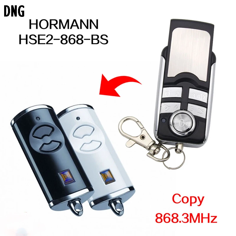 

HORMANN HSE5 HSE4 HSE2 HSE 868 BS Remote Control HORMANN HS HSS HSD HSP HSE 1 2 4 5 BS 868MHz Garage Gate Remote Control 868MHz