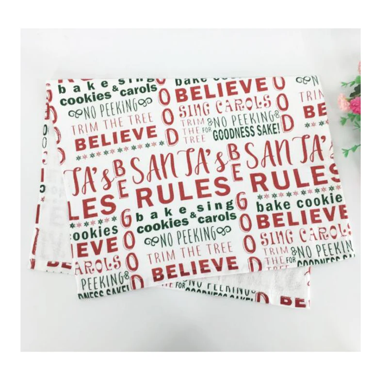 5pcs Christmas Cotton printed tea towel face cut velvet soft absorbent ceremony 70x45cm for home bathroom accessories | Дом и сад