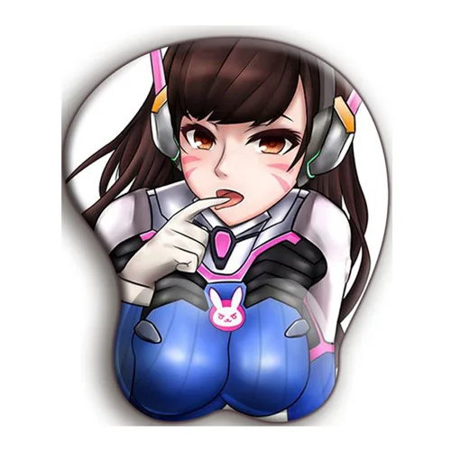 OW DVA Song Hana D. VA сексуальный мягкий гелевый 3D игровой коврик для мыши эргономичный с