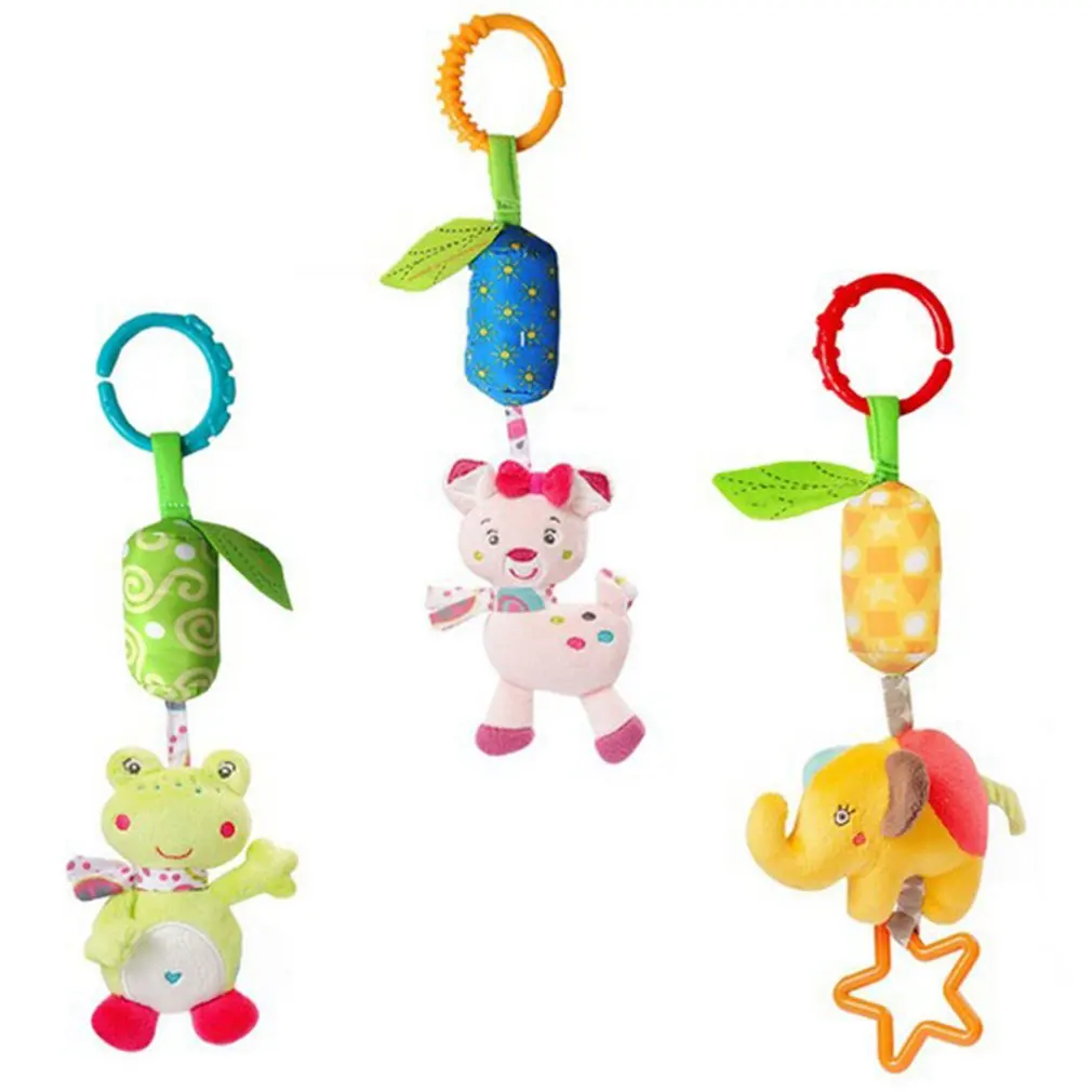 

Infant Rattle Phone Toddler Toy Bed Soft Bed Bell Cloth Fabric Infant Wind Chime Easy-to-grip Rattle Gift