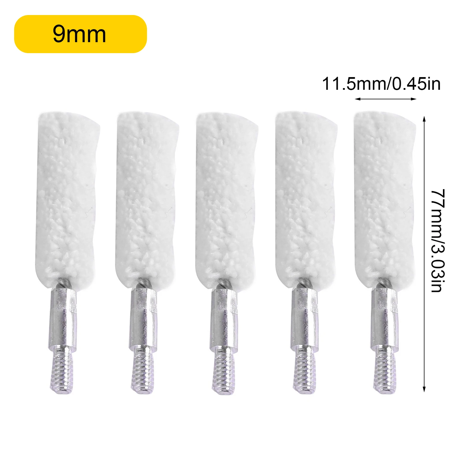 Набор кистей для швабры с отверстием пистолета 5 шт. 9 мм 12 га 30 300 калибра 22 45