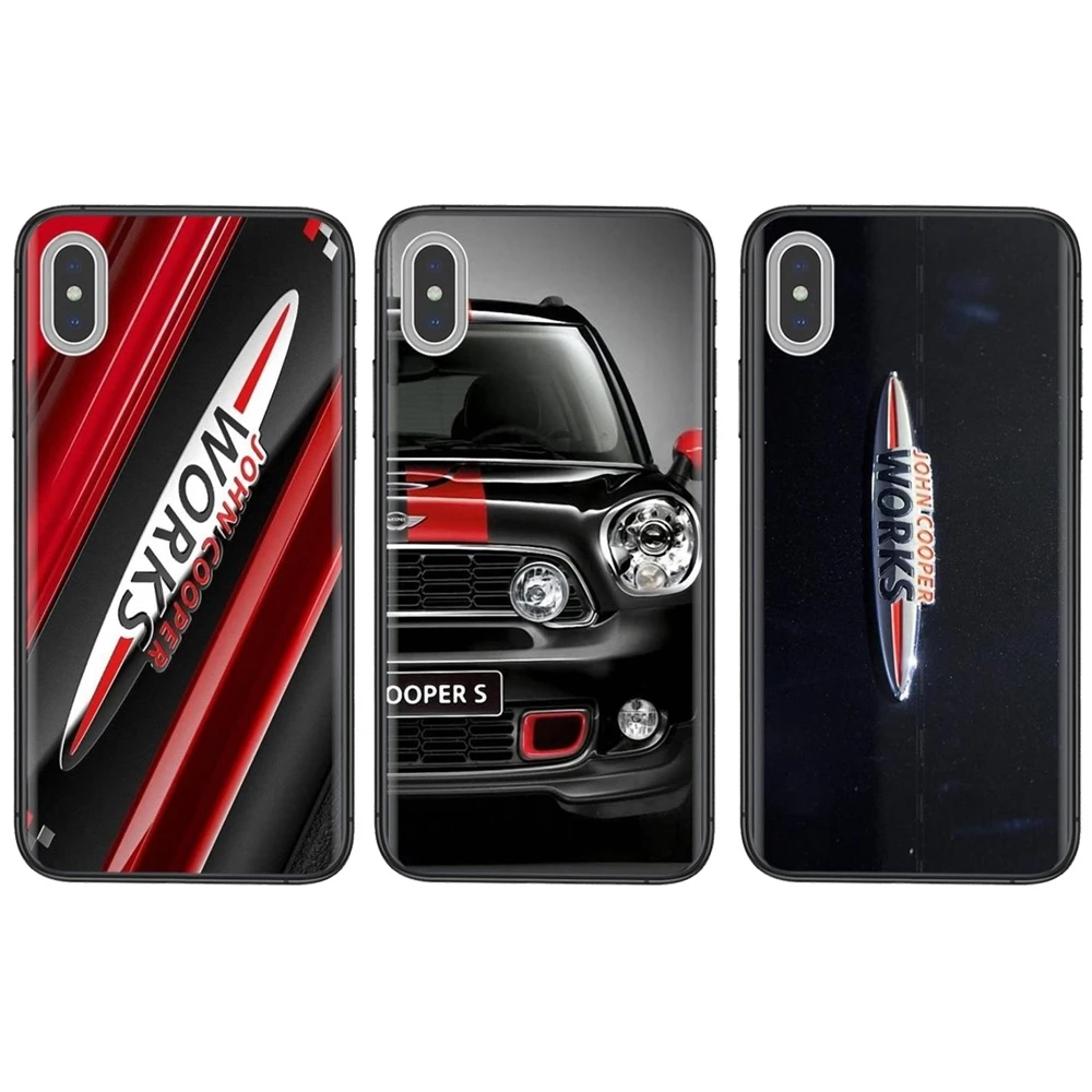 Плакат Mini Cooper Jcw с логотипом для детей черный бампер силиконовый Прайм Galaxy S30 S21 S20