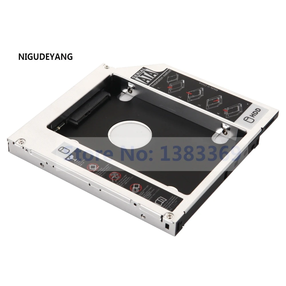 NIGUDEYANG 2 й второй 12 7 мм HDD SSD жесткий диск Оптический отсек Caddy адаптер переносной
