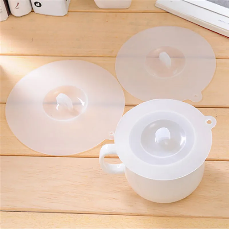 

Hot Sale Transparent Fashion Silicone Cup Lid Seal Dust-proof Cover For Glass Ceramic Plastic Mug Cup Accessories